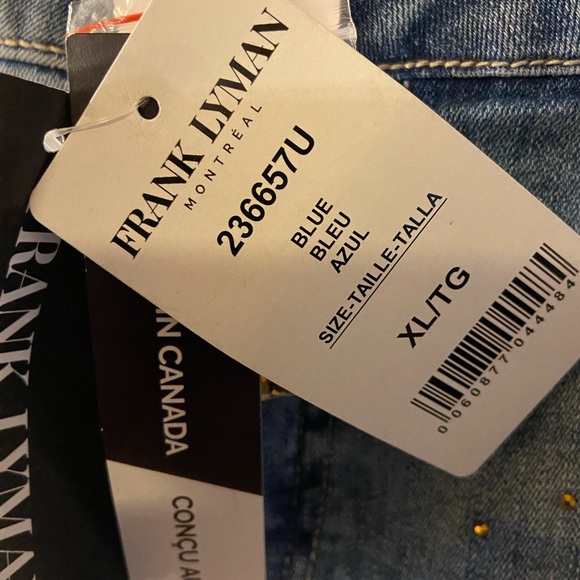 Frank Lyman jeans with sparkle gem accents - size XL - NWT - Picture 8 of 12